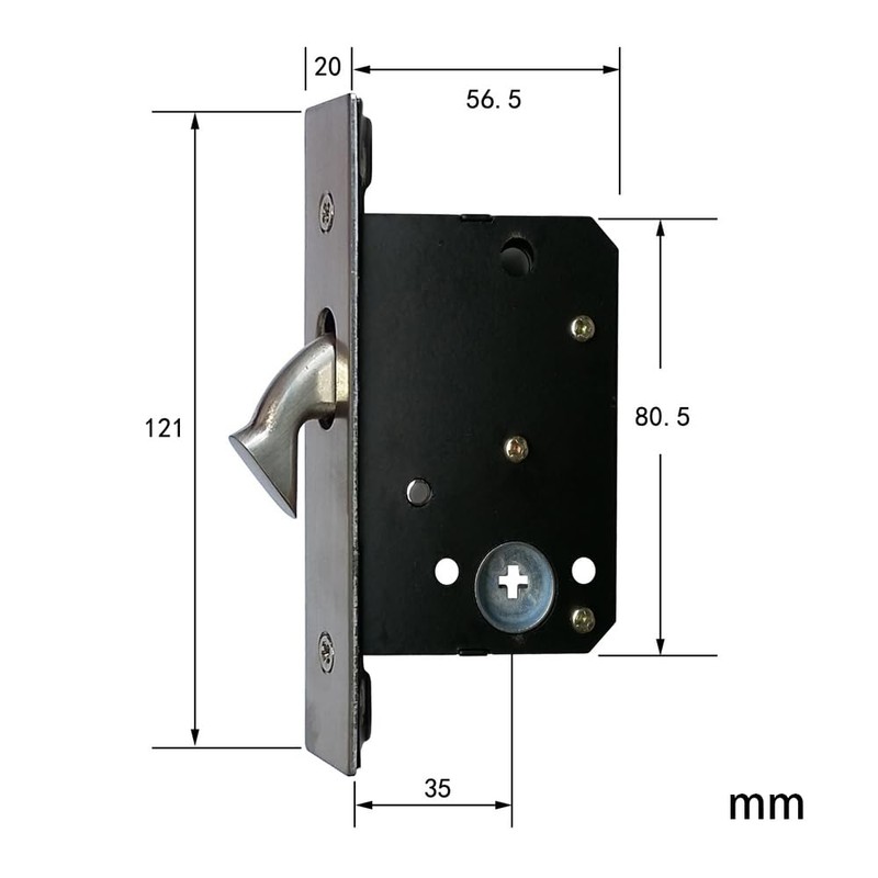 Sliding Pocket Door Lock Mortise Lock Pocket Door Lock Handle