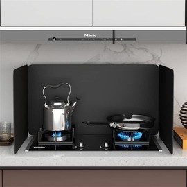 Splatter Guard, Splatter Screen, Grease Splatter Guard, Galvanized Sheet Folding Splashproof for Cooking Tools Splatter Screens 4 Sided Splatter Guard Anti Splatter Shield Guard (80x40x40 Cm)