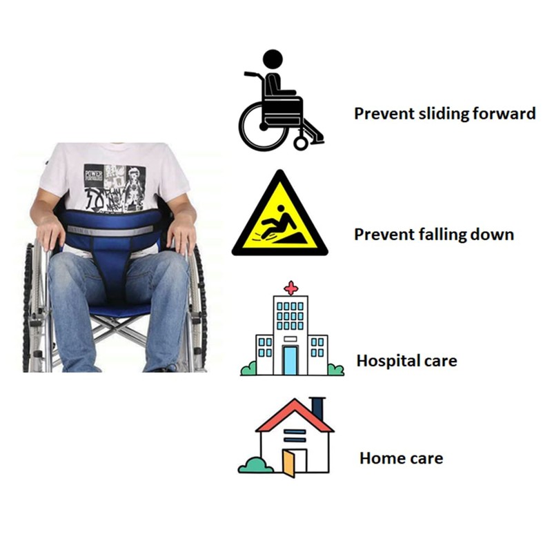 WEEOATAR Wheelchair Safety Belt,T-Shape Chair Waist Lap Strap Prevent Tilting