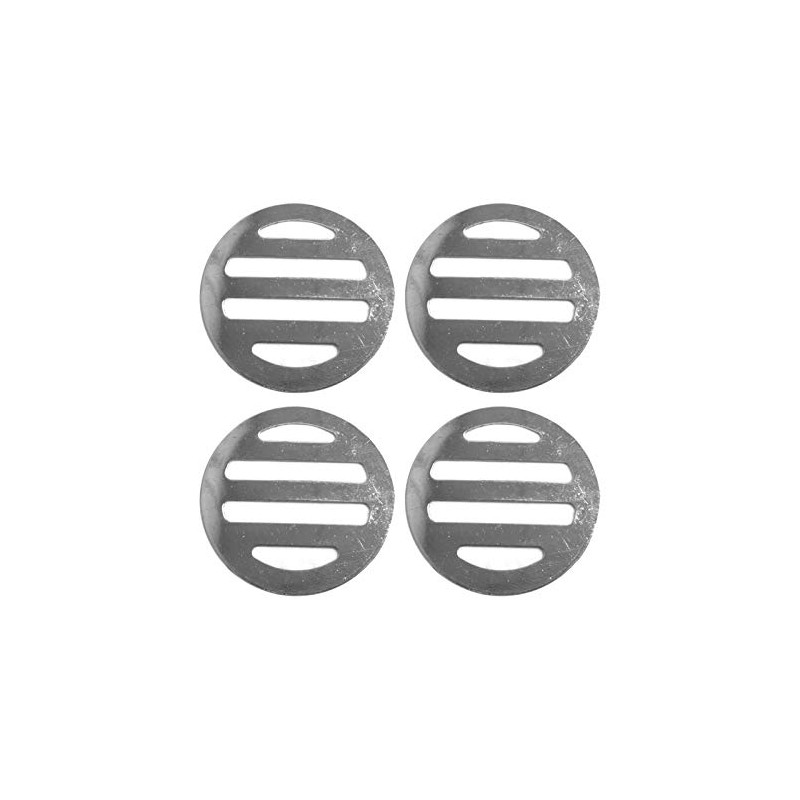 NGe 4Pcs Silver Tone 304 Stainless Steel Round Floor Drain
