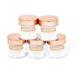 Vaga 12 Acrilico Para Uñas Transparente Con Glitter 10g