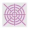 6 Pcs 8/12/16 Segment Dot Painting Tool Stencil Target Pattern