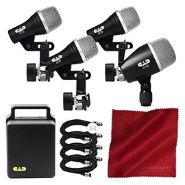 CAD Audio Stage 4 4-Piece Drum Pack Bundled with XLR Cable and Microfiber Cloth