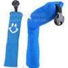 Hirota Golf Socks Knit Smile Utility Headcover (Blue)