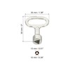 PATIKIL Triangle Socket Spanner Key, 5 Pack Electrical Cabinet Gas