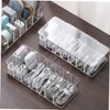 DOITOOL 1set Box Compartments and Cover Transparent Cord Organizer for