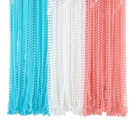 Fun Express Glow-in-the-Dark Patriotic Bead Necklaces Bulk 144 Pc