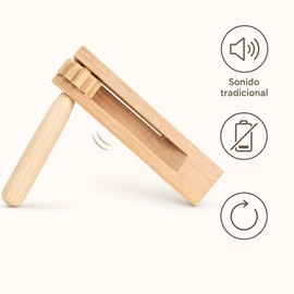 Gadpiparty Wooden Ratchet, Ratchet Wood, Noise Maker Grogger Noise Ratchet Wood Spinning Ratchet, Traditional Play for Party Favours, Sporting Events and Feirlichkeuten
