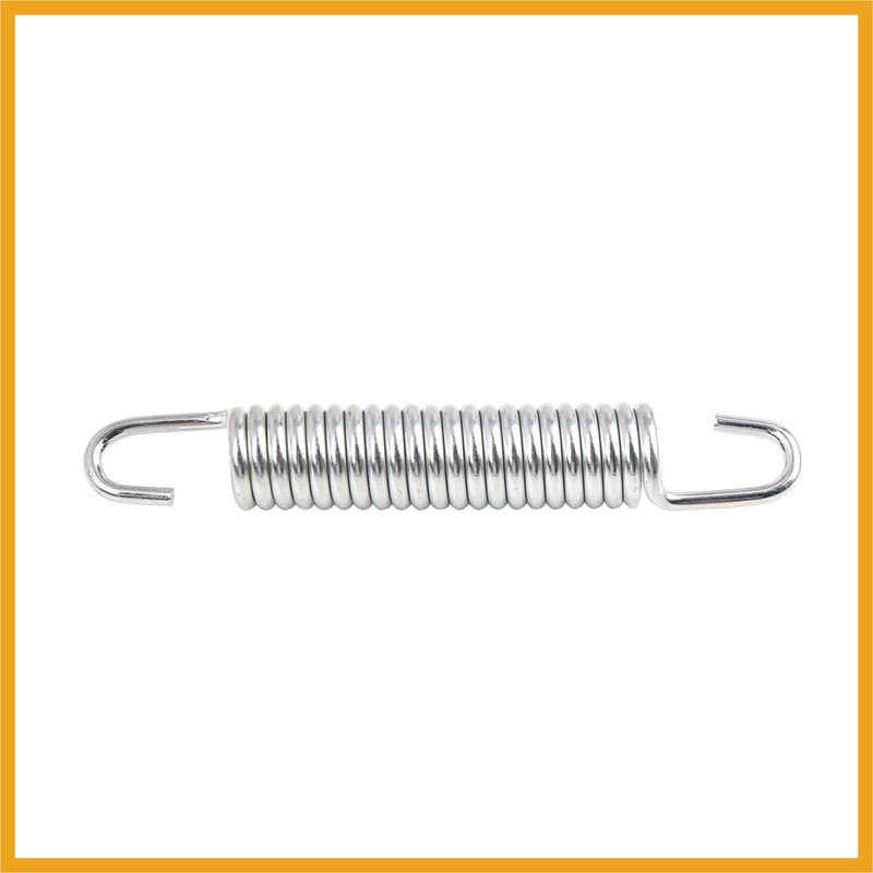 Partuto Motorcycle Silver Tone Side Stands Bracket Kickstand Return Spring