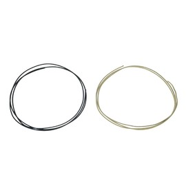 KAISH 22AWG Vintage-Style Guitar Push-Back Waxed Cloth Wire Guitar Wiring Harness Pre-tinned Copper Wire Hook Up Wire 3ft of each Black/White