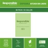 Responsible Products 55 Gallon Kitchen Bin Liners, Certified Compostable, Heavy