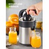 Electric Citrus Juicer Squeezer, Orange Juicer with Two Interchangeable Cones,