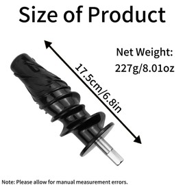 SEIWEI 8006 Juicer Replacement Parts Compatible with Omegae 8008 8007 8006 8005 8004 8003, Black Auger, Easy to Clean