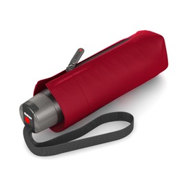 Knirps Pocket Umbrella T.010 manual plain - very light - small and compact - storm resistant - windproof T.010 Red