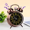 pxy Retro Alarm Clock for Heavy Sleepers 3D Dial Battery