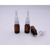 XINGZI 6PCS Travel-Sized 5ML Empty Refillable Amber Glass Nasal Spray