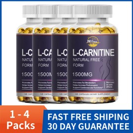 Acetyl-L-Carni<wbr/>tine 1500mg 120 Capsules Nervous System Health Antioxidant NON-GMO