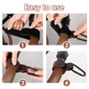 WeddHuis 2 x Pram Hook Clips Leather Pram Bag Holder