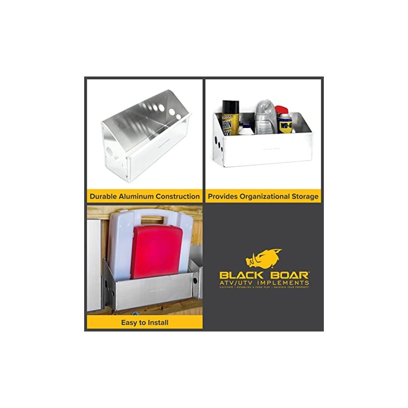 Black Boar Aluminum Small Universal Storage Container for Enclosed Trailer/Garage