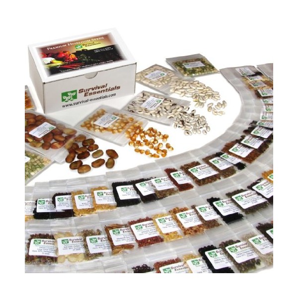 Survival Essentials Heirloom Seeds for Planting Vegetables and Fruits -