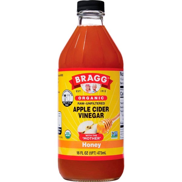 BRAGG Apple Cider Vinegar & Honey Unfiltered 473ml