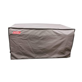 L Storage Box Cover with Straps and Handles, 100% Waterproof Heavy Duty Outdoor Furniture Winter Cover for Keter, Suncast, Lifetime(Deck Box Cover, 52.7"(L) 26.7"(D) 26.7"(H)