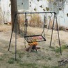 REDCAMP Swing Campfire Grill Stand - Collapsible Campfire Cooking Rack