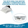 696N-R02 B Unit&Replacement Grille 97011723 for Broan-NuTone BP90,663,670,671,688,689,Bathroom Vent Cover