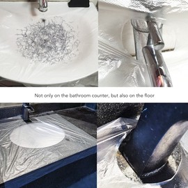 Beard Catcher Sink Covers, 20pcs Disposable Beard Beard Catcher, Degradable Shield Trimming Liners, Sink Collect Stubble Beard Hair Catcher