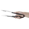 Hygiplas Pro-Grade Kitchen Serving Tongs 300mm, Black Colour Coded -