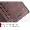 Sankyo Shokai Renoma Men's Long Wallet, Genuine Leather, Cowhide Leather,