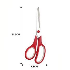 3 Pieces 8.5 Inch Left Handed Scissors, Stainless Steel Left Handed Scissors, Multi-purpose Office Scissors, Fabric Scissors for Office Craft Home School Sewing Fabric Supplies (Red/Blue/Green)