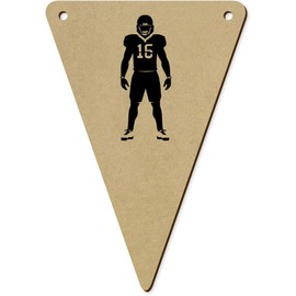 5 x 140mm 'American Football Player' Wooden Bunting Flags (BN00080530)