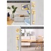 EHOMEWARE Front Door Handle Set, Brushed Gold, Satin Brass, Zinc,