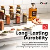 Expandable Spice Organizer Rack - 3-Tier - Clear Adjustable Tiered