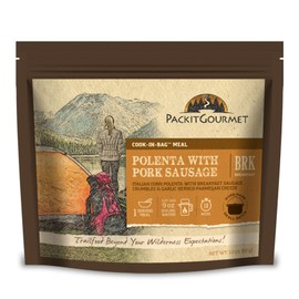 Packit Gourmet Polenta with Pork Sausage| Premium Freeze Dried Backpacking & Camping Food | Large Portions | High Protein | Real Meat | Just Add Water Meals |All-Natural Ingredients | Made in USA |Freeze-Dried and Dehydrated Foods