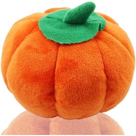 Ymhapp Orange Pet Toy Funny Pumpkin Chew Toys Squeak Plush Dog Cat Toy Plush Toys Pet Supplies