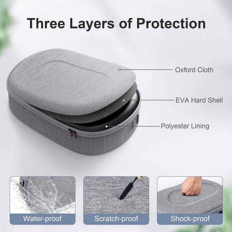 DEVASO Hard Carrying Case for Meta Quest 3S, Portable Protective