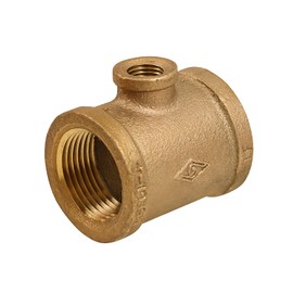 CSSU0340 3/4'' x 1/4''-Inch Reducing Tee Two Size with Female Threaded Connections Ends, Brass Construction, Higher Corrosion Resistance Economical & Easy to Install, 14
