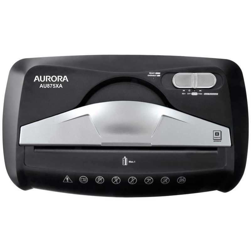 Aurora AU875XA Paper and Credit Card Shredder with 3.7-Gallon Wastebasket,