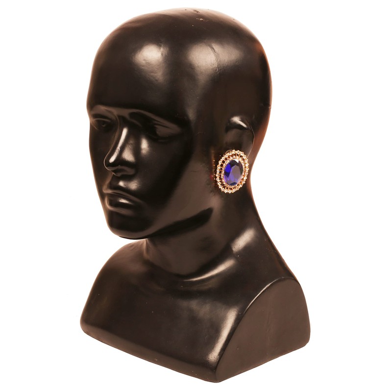 Touchstone Pendientes de diseño indio Bollywood artístico de gran tamaño,
