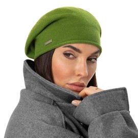 Seeberger Ladies Classic Plain Knit Beret Hat Violet 6 3/4/7 3/8, violet