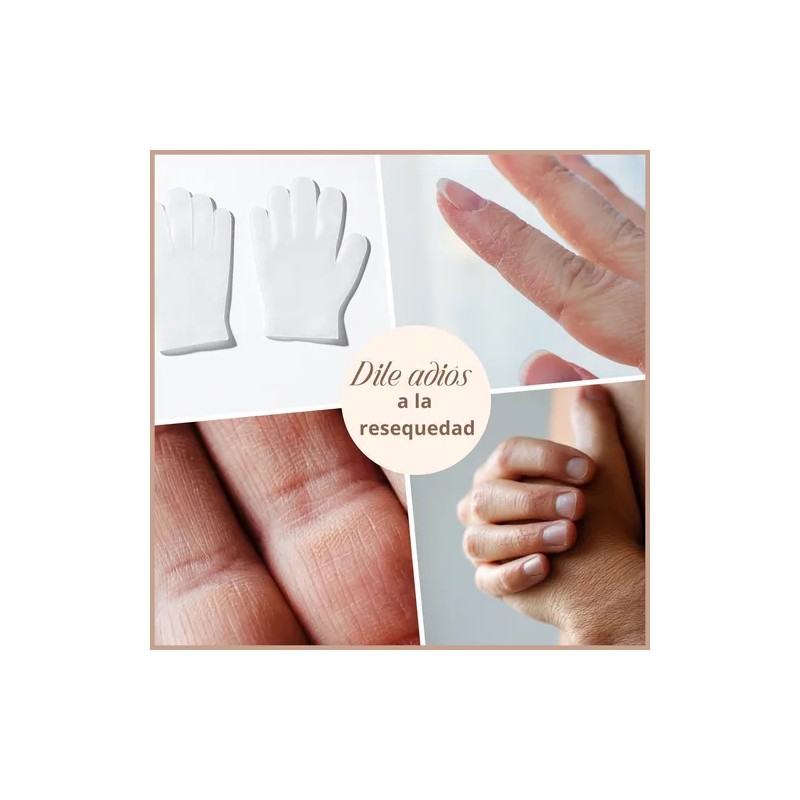 Guantes Hidratantes De Silicona Para Manos Secas Spa Casa
