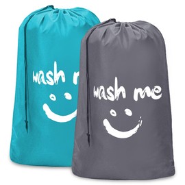 2 Bolsas de Viaje para Ropa Sucia, Organizador de Ropa Sucia Lavable a Máquina, Organizador de Ropa Sucia Grande Resistente a Roturas, Organizador de Ropa Duradero con Cordón de Ajuste