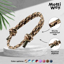 Motti Way Nautical Bracelet for Men and Women, Durable Sailing Bracelet, Men, Stylish Accessories, Adjustable Robust Cord, Unisex Surf Bracelets, Nylon