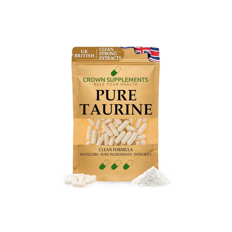Pure Taurine Capsules Amino Acid | Clean Supplements UK |