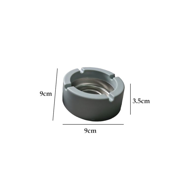 MIFAH Colour Full Plastic Ashtray Pack OF 2,Pastel Colours Won't