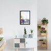 YCCYYCCY Black Frame Enclosed Whiteboard with Wooden Frame, Approx.16x11in Poster
