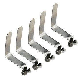 UP100 50pcs Stainless Steel Seawater Kayak Paddle Tent Pole Push Hollow Button Spring Clips Snap Locking Tube Single Pinocking Tube Single Pin (6 mm Leg 38mm)