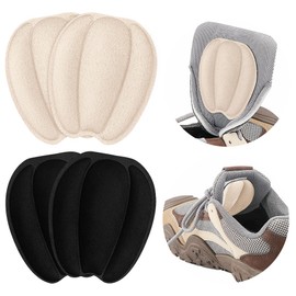 Minamira Tongue Pads for Shoe Too Big, Loose Shoes, Heel Pads Grips Cushion Inserts Replacement, Size Reducer, Non Slip Shoe Filler for Size Large, Rubbing Men Women (Multicolor, 2Pairs)